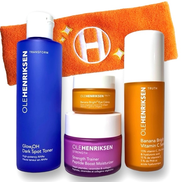 Ole Henriksen Other - *NIB* Ole Henriksen—4 pc Full Size Glow Cycle Bundle—with Bonus Spa Headband